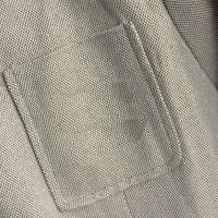Costume d'affaires en laine à manches longues pour femme avec col mandarin, fermeture à bouton unique, tricoté et ceinture intégrée