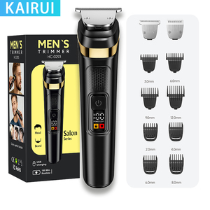 Afeitadora y Recortadora de Barba 2 en 1 para Hombre, Kit de Aseo Corporal Multifuncional con Pantalla LED Recargable - Product Image 1