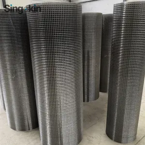 12.5x12.5mm 0.5'' 1/2'' Square Hole Welded Metal Mesh Protect Screen Welded Mesh Rolls