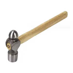 Ventas directas del fabricante de martillos antideslizantes con mango de madera de cabeza redonda para el hogar