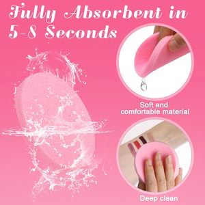 Esponjas Profesionales para Limpieza Facial y Desmaquillado, Esponja Facial Redonda Desechable Suave para Exfoliar, para Esteticistas - Product Image 3