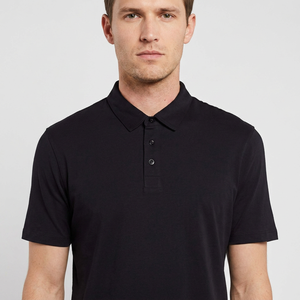 Camisetas de Golf para Hombre de Color Jaspeado con Etiqueta Privada, Tejido de Poliéster/Algodón, Patrón Impreso, Secado Rápido, Manga Corta - Product Image 1