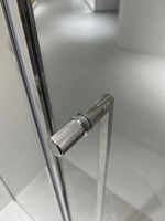 Douche walkin sans cadre Roll in shower porte pivotante 8mm salle de douche en verre