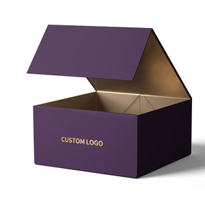 Mang nhãn hiệu lá vàng Logo Cmyk thiết kế in ấn thân thiện với môi tùy chỉnh quần áo bao bì các tông Hộp quà tặng sang trọng có thể gập lại hộp - Product Image 4