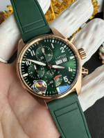 Klassische Mode-Sportuhr Luxus-Herrenuhr Roségold-Gehäuse Saphirglas Chronograph Kalender Woche Automatische Mechanische Uhr Hip-Hop