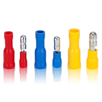 Connecteur mâle pré-isolé FRD1.25-156, 0,5-1,5 mm², fil de cuivre, terminal multicolore pour câblage électrique industriel