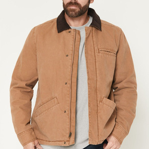 Comfortable Winter <b>Jacket</b> Best Quality Men <b>Canvas</b> <b>Jacket</b> for Winter High Street Style Plain Lightweight Breathable <b>Canvas</b> <b>Jacket</b> - Product Image 1