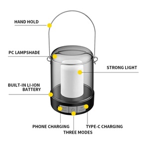 Le nouveau extérieur multifonctionnel USB charge camping lampe lampe tente lampe ménage multi-fonctionnel portable camping atmosphère - Product Image 2