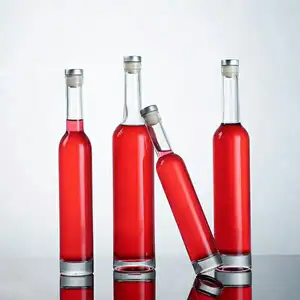 Bouteille de vin à fond épais en verre, pour Vodka, épaissie, de haute qualité, prix d'usine