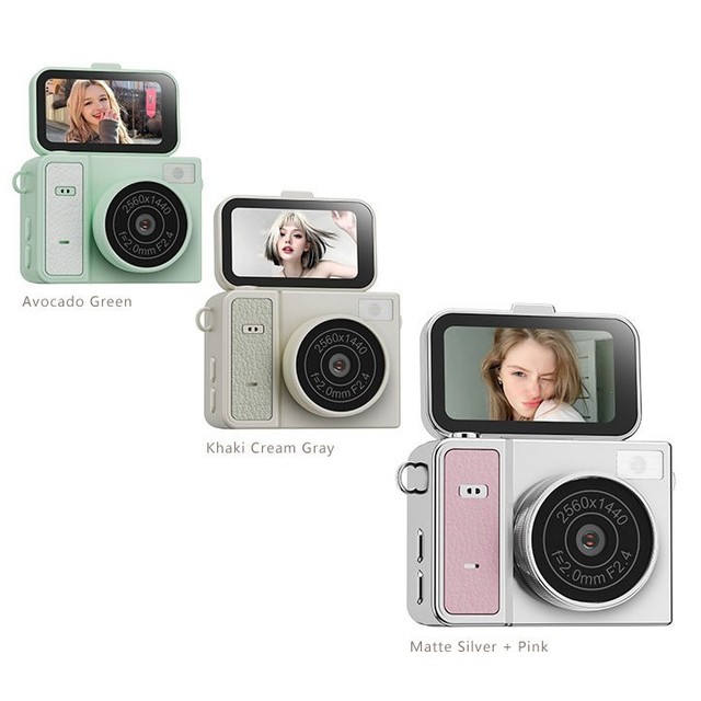 Portable Flip Screen Digital Camera S162 Retro Style Vlog Camera HD Photo Video Recorder for Travel