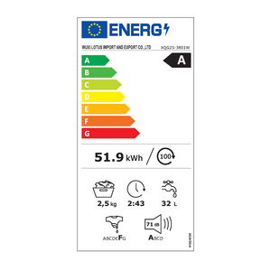 Machine à laver murale MaggioSole <span class=keywords><strong>3kg</strong></span> pour bébé avec séchage - Product Image 2
