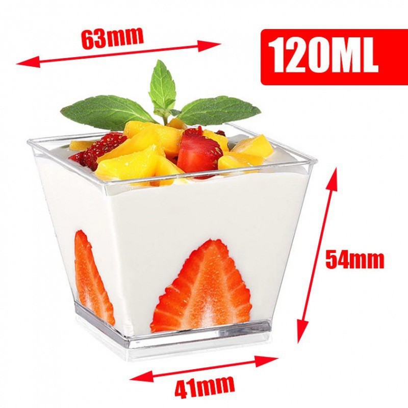 120ml tasse carrée