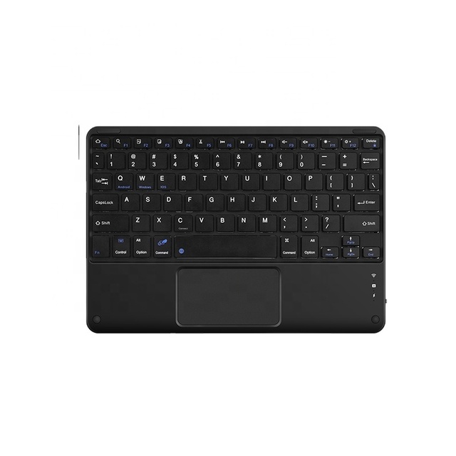 COTECi Office Use Ultra-Slim BT Business Keyboard Rechargeable Mini Wireless Tablet Keyboard With Trackpad for iPad IOS Windows
