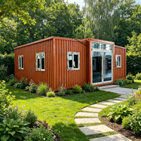 Maison conteneur extensible FLKT résistante au vent, imperméable et ignifuge, garantie 2 ans, directement de l'usine, salon moderne de luxe