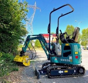<span class=keywords><strong>Mini</strong></span>-excavatrice Yanmar certifiée UE 7,2 kW - MARQUE CHINOISE SWE08B, conception étroite <span class=keywords><strong>de</strong></span> 750 mm - Product Image 4