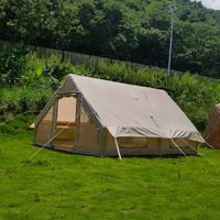 Tente gonflable de luxe extérieure de haute qualité Grande tente de camping en tissu Oxford avec filet anti-insectes