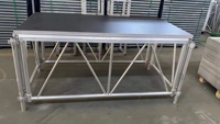 Scène modulaire en aluminium pour concerts mobiles, événements de mariage, défilés, spectacles de danse, avec éclairage LED