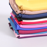 Offre Spéciale Malaisie Foulard Musulman Femmes Instantanée Double Boucle Bulle En Mousseline De Soie Hijab