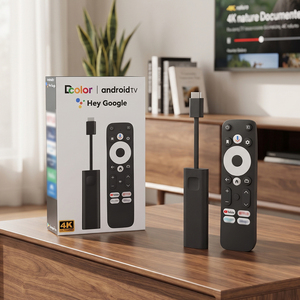 Nouveau Dongle TV Android 4K GD1 2026 Amlogic S905Y4 2+16 Go Mali-G31 Certifié Google HDR10+ pour Streaming - Product Image 1