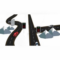 Sensor Radar Aliran Lalu Lintas 80GHz MR76S Modul Radar Gelombang Milimeter 128 Target Deteksi 300m untuk Pemantauan Multi Jalur