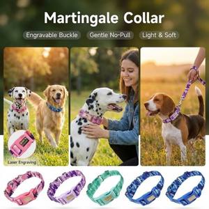 <span class=keywords><strong>Collar</strong></span> Martingale YG-109, Rayado, Transpirable, Personalizado, Deportivo, de Nailon con Cinta Reflectante - Product Image 4