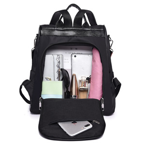 Esterno delle donne personalizzato Sacchetto di Scuola Dello Zaino sacchetti di scuola per le ragazze zaino di poliestere <span class=keywords><strong>Nero</strong></span> - Product Image 2