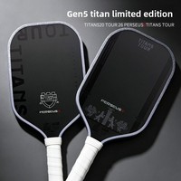 Raquette de Pickleball He Yuan T700 en Fibre de Carbone, Cadre à Énergie Cinétique 5ème Génération, 16mm, Double Certification, Approuvée USAPA, OEM