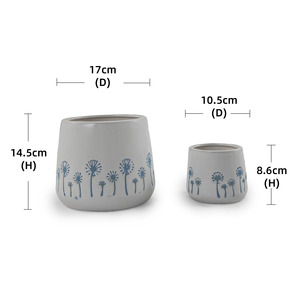 Maceta Moderna de Cerámica con Acabado Esmaltado, Ligera, Duradera, de Tamaño Pequeño, para Uso en Interiores/Oficinas, para Flores/Plantas Verdes - Product Image 6