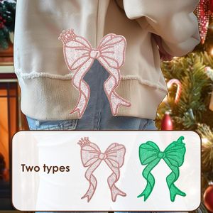 <b>Witch</b> Themed Side Bow Patch 5.334x7.534 Pink Green Glitter Iron On Applique For Sweatshirts Cloth DIY <b>Decorations</b> - Product Image 4