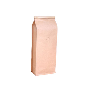 ถุงกาแฟคราฟท์สีน้ำตาล 155x320x95 มม. พร้อมวาล์วทางเดียว สำหรับบรรจุภัณฑ์ 2 ปอนด์ ปรับแต่งได้ - Product Image 1