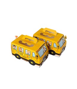 Kotak Hadiah Genggam Bentuk Bus Sekolah Musim Kembali ke Sekolah untuk TK, Bahan Karton Tebal Daur Ulang, Kotak Camilan Permen Jelly - Product Image 5