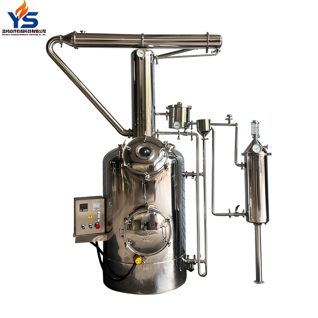 Stainless Steel Essential Oil Steam Distillation Equipment Jacketed Electric Botanical Herb Extraction Machine Hydrosol Maker