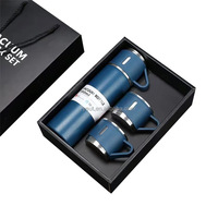 Coffret Cadeau Personnalisé en Acier Inoxydable 304 de Haute Qualité avec Logo, Tasse Isotherme et Deux Couvercles