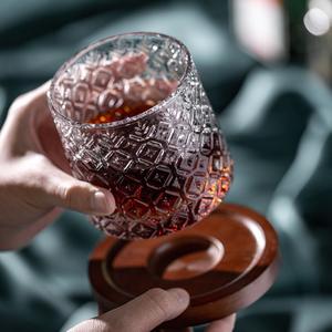 Verre à whisky rotatif créatif en bois de 270 ml, verre à whisky, verre à whisky - Product Image 4