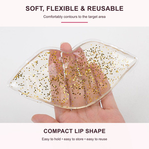 Pack de gel réutilisable pour les lèvres, à refroidissement rapide, chaud et froid, pour le soin et le soulagement de l'enflure après injection de filler. - Product Image 5