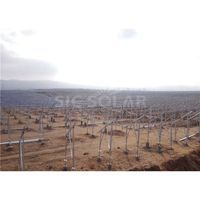Système de montage solaire au sol en acier galvanisé, support de montage au sol pour station d'énergie solaire