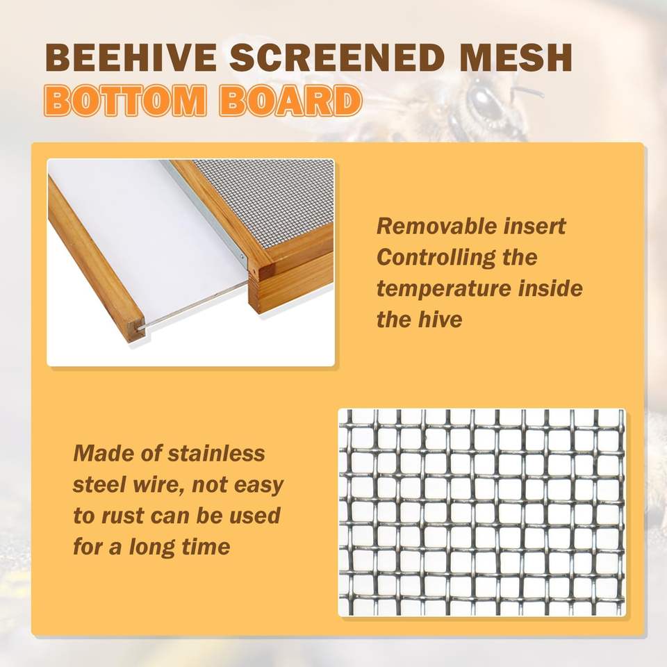 8-frame-langstroth-beehive-screened-bottom-board-with-100-beeswax