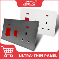 Fabricante Reino Unido estándar Retro interruptor de pared receptáculo tomas de corriente eléctrica PC Panel 146 tipo enchufe cocina para Cocina