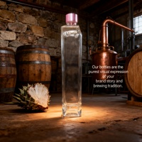 Bouteille en verre carrée de 700 ml avec bouchon à vis, impression sérigraphique, forme personnalisable, pour boissons, whisky, brandy, vin, tequila, boissons énergisantes