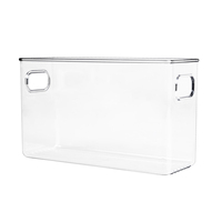 Réfrigérateur Organisateur alimentaire en plastique transparent Organisateur de stockage des aliments Réfrigérateur Poubelle pour fruits légumes et bouteilles
