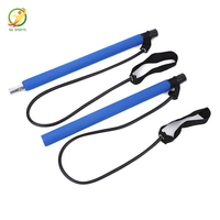 Barre d'exercice NQ SPORTS, bâton de Pilates, bandes de résistance, musculation, tube en caoutchouc, bandes élastiques