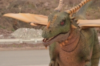 Costume de dinosaure animatronique réaliste de 4 m, modèle de simulation, costume de dragon