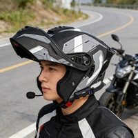 Casques modulaires unisexes haut de gamme à visière relevable pour cyclisme et moto en ABS pour adultes avec écouteurs intégrés – Direct Usine