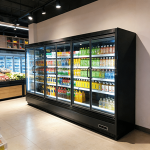 Frigorifero Verticale con Porta in Vetro |   Frigorifero Verticale per Esposizione Bevande per Pepsi, Coca-Cola e Negozi di Convenienza - Product Image 1