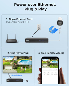 ชุดกล้องวงจรปิด POE ระบบ IP 8MP 8CH H.265 Hiseeu 8 กล้องภายนอก CMOS NVR HDD รุ่น PK-8YHB88 - Product Image 4