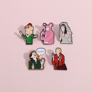 Komödie Sitcom Emaille Pin FREUNDE TV-Show Klassische Charakter Broschen Dekor Rucksack Revers Abzeichen Schmuck Geschenke - Product Image 3
