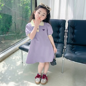 Vestiti Estivi per Bambine, Manica Corta, Linea A, Casual, Abiti per Bambine da 1 a 8 Anni, Stile Coreano - Product Image 3