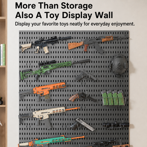 Bohrfreies Modulares Pegboard-Wandregal, Mehrfachlochplatte für Kinder-Schaumstoffblaster & Taktische Schießausrüstung - Product Image 3