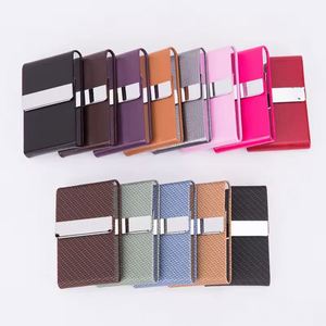 Oem Leather Business for <b>Men</b> or Women Metal Credit Name Card Case Holder Cards Sleeve - Product Image 5