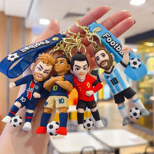 Llavero de Fútbol con Diseño de Camisetas de <span class=keywords><strong>Estrellas</strong></span> como Cristiano Ronaldo y <span class=keywords><strong>Messi</strong></span>, Pequeño Regalo para Fanáticos - Product Image 1